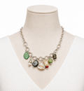 Vintage-Inspired Botanical & Shell Charm Necklace