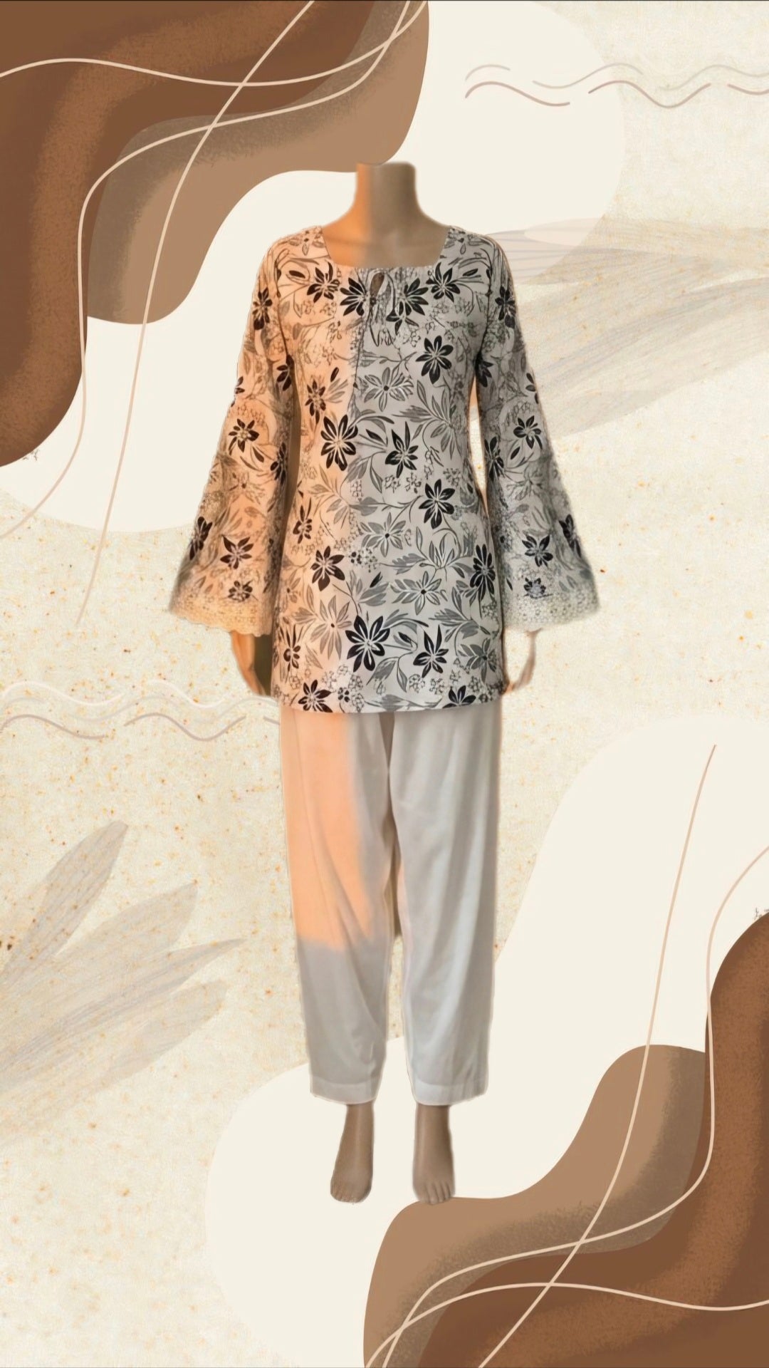 Women Floral Printed Short Kurti
